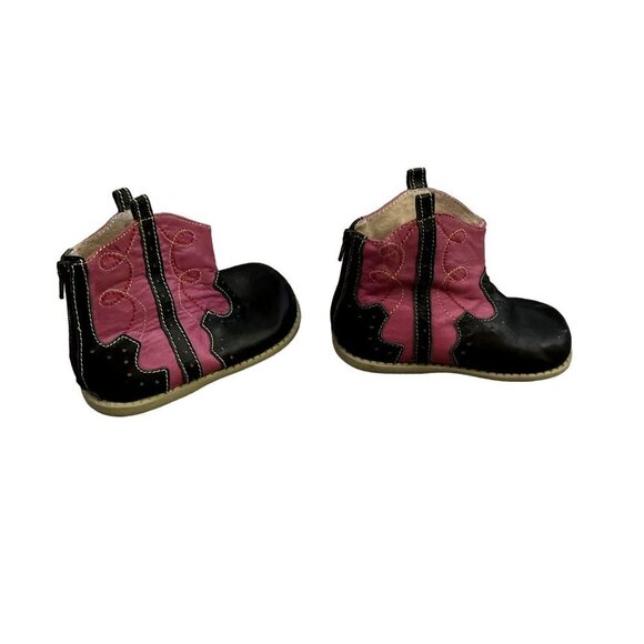 Livie & Luca Pink Brown Soft Leather Toddler Boots 6 - Picture 1 of 14